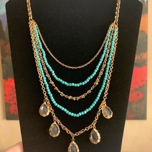 Antique gold chain necklace.